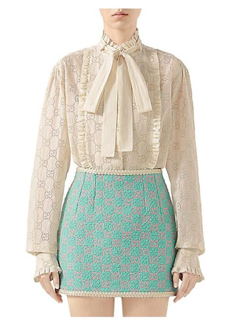 gucci white blouse|gucci blouses for women.